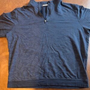 tasc Men's Navy Camouflage Quarter-Zip Pullover Sweater